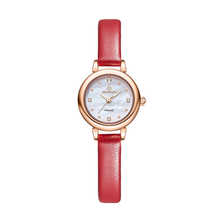 디유아모르 여성 가죽밴드시계 DAW3102L-RD 다이아몬드 시계