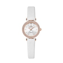 디유아모르 여성 가죽밴드시계 DAW3201L-WH 다이아몬드 시계